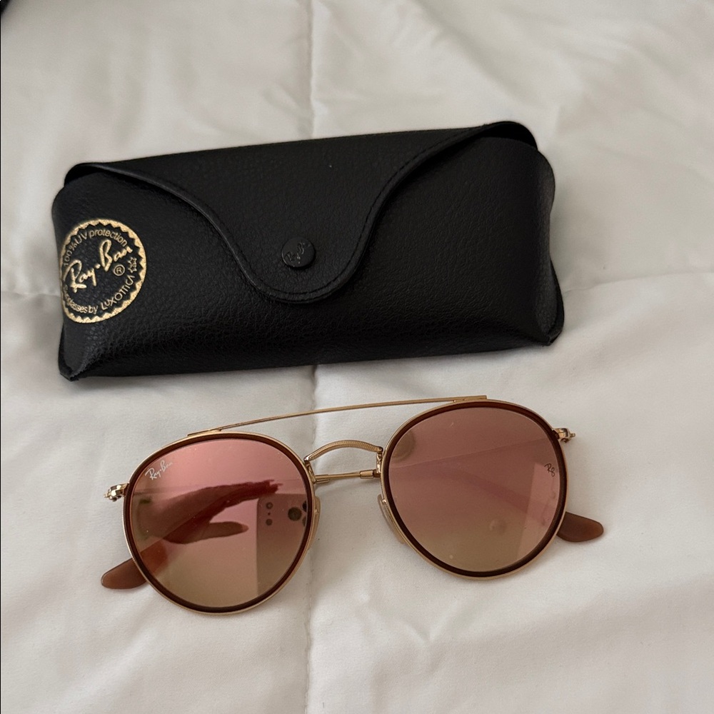 Ray Ban Sunglasses Pink Round
